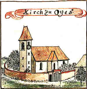Kirch zu Oyes - Koci, widok oglny